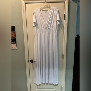 White maxi. Worn once.
